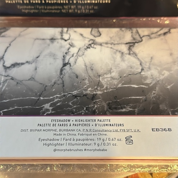 Morphe X Manny Mia Glam Palette Eyeshadow + Highlighter Palette Eyeshadow. - Picture 6 of 6